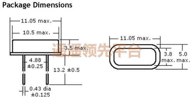 151-16.0M-20-W,Oscilent无源晶振,151石英插件晶振