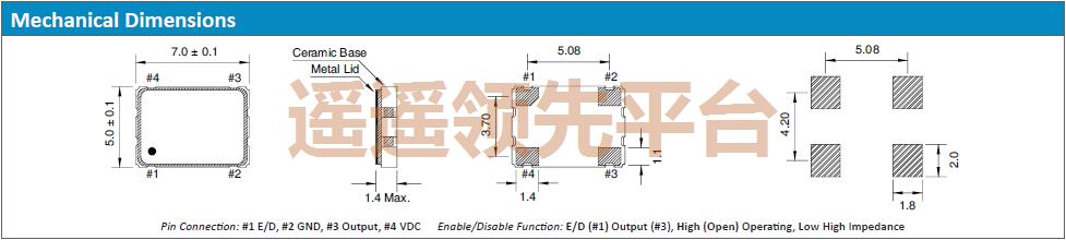 QTX733A12.0000B15M,QTX7四脚贴片晶振,Quarztechnik振荡器