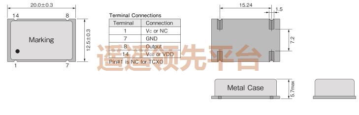 CHSK04-725LX-20.00000MHz,纳卡株式会社,CHSK04有源晶振