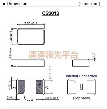 CS2012-32.768KHz-12.5-TR,ITTI晶振,CS2012无源晶体谐振器
