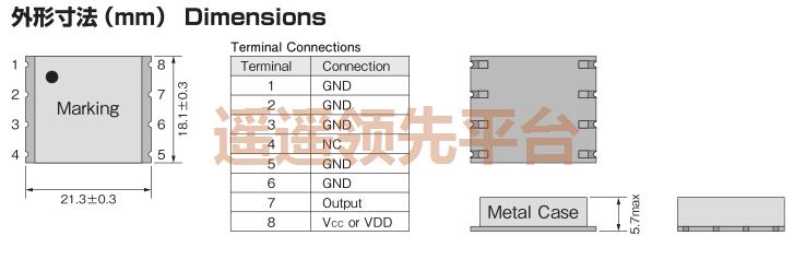 CHSW-650SY-50.00000MHz,NAKA纳卡有源晶振,CHSW晶体振荡器