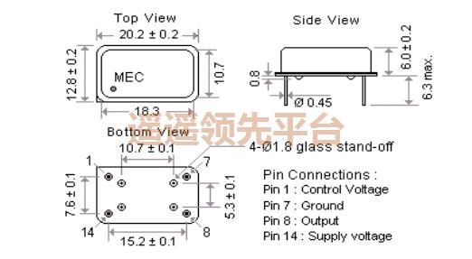 5G14-B-100N-35.328,台湾MERCURY有源晶振,G14有源石英进口晶振